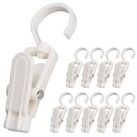 Crochets suspendus pivotants en plastique super résistants Clips pour serviettes de plage pour rideaux Clips à linge pivotants pour chapeaux pantalons serviettes chaussettes