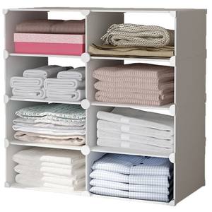 Organizador de Ropa, Divisor de Armario, Armario de Almacenamiento Ajustable, Tipo Rectangular, Minimalista, de Plástico PP, Capacidad de 20-35L - Product Image 5