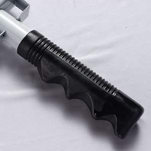 Campana de mano blanca de metal, instrumento Orff con mango largo, accesorio musical para niños, para acompañamiento de batería - Product Image 4