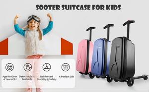 Haute qualité en aluminium 120 degrés rotation libre Scooter valise pliable <span class=keywords><strong>cabine</strong></span> taille voyage bagages Scooter enfants Scooter bagages - Product Image 4