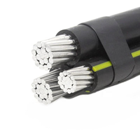 Shuda 0,6/1kV 2x16mm Schwarze Freileitungskabel Verdrillter Leiter XLPE-Isolierung AAC/AAAC/ACSR Leitermaterial XLPE-Mantel
