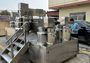 COSAMATI Vente en gros dentifrice mayonnaise shampooing lotion crème cosmétique 1000l émulsifiant sous vide mélangeur homogénéisateur machine - Product Image 5