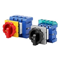 Interruptor Rotativo YiHe 20A 500V, 1NO1NC, Rotación de 90°, IP41, Plástico ABS + Contactos de Latón, Terminal de Tornillo, Control de Motor