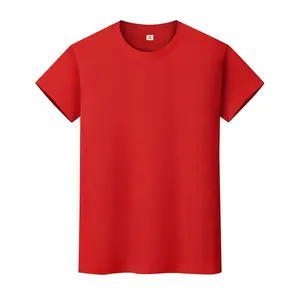 DIY High Quality Colorful Low MOQ Summer Group Activity 180gram Short Sleeve Custom Printing Design Logo Cotton Men T Shirt