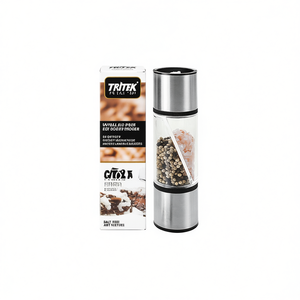 Metaltex Salt Spice Mill Duo Dual Chamber <b>Grinder</b> For Kitchen Use - Product Image 2