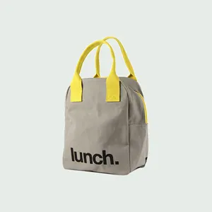 Cheap Price Reusable New Design Custom Logo Cotton Cheap Canvas Cool Carry Clear Lunch Drink Cooler Bag