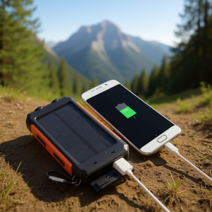 Batterie externe solaire Jumbo 20000mAh, étanche, chargeur portable pour usage extérieur - Product Image 2