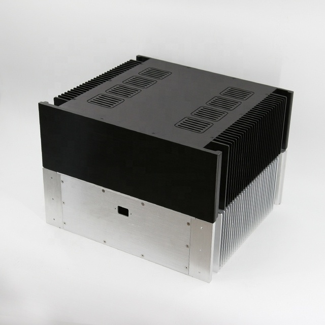 BRZHIFI BZ4315A Minimalist Style Audio Amplifier Chassis Custom Smart Electronics Equipment Aluminium Case With Double Radiator