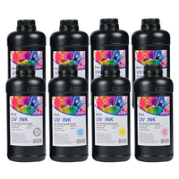 Encres d'impression jet d'encre neutres aux UV ETINK, encres numériques durcissables par LED, pour imprimantes Ricoh G6/G5 Konica, forte adhérence à l'eau