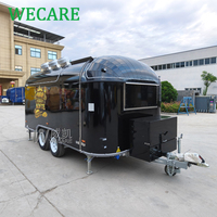 Wecare CE UL BBQ Mobile Kitchen Restaurant Hot Dog Beer Taco Fast Fully Equipped Food Truck Concession Food Trailer Foodtruck EU