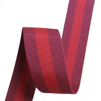 Sangle en polyester jacquard à chevrons avec logo personnalisé, durable pour l'extérieur – Couleurs variées, plusieurs tailles pour sacs et textiles de maison