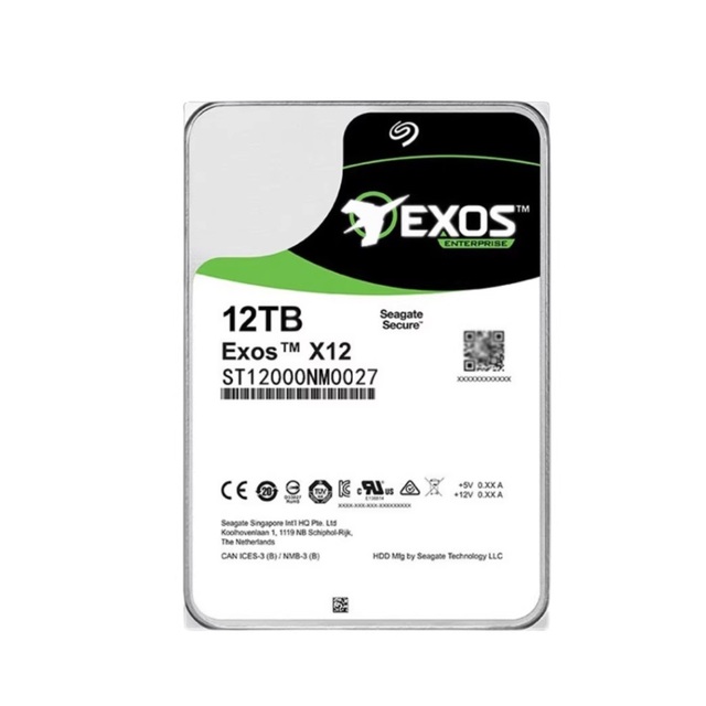 New 12TB SAS HDD EXOS X12 ST12000NM0027 Enterprise Capacity12TB 7200RPM SAS 12.0 GB/S 256MB Enterprise Hard Drive For Seagate
