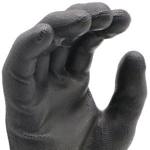 Guantes de Trabajo MaxiTough <span class=keywords><strong>2026</strong></span>, Nuevo Modelo, Recubrimiento Superior de PU, Guantes de Trabajo Negros con Palma Recubierta de Cuero, Nailon y Poliéster - Product Image 5