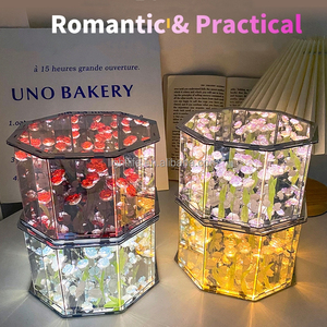 Trang trí phổ biến phải-có phụ kiện hoa nhân tạo đèn tự làm vỏ hoa tulip ánh sáng ban đêm - Product Image 3