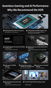 Nuovo OpenClaw AI MINI <span class=keywords><strong>PC</strong></span> HO5 con Processore AMD Ryzen Ai 9 HX 370, <span class=keywords><strong>Portatile</strong></span>, 32GB DDR5X, SSD da 1TB, Memoria Video GDDR4, Mini <span class=keywords><strong>PC</strong></span> da <span class=keywords><strong>Gaming</strong></span> con AI - Product Image 4
