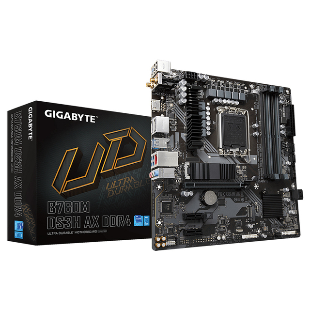 GIGABYTE B760M DS3H AX DDR4 MATX Gaming Motherboard with D4 Memory Socket Support Intel Core I5 12600K 13600K I7 12700 13700