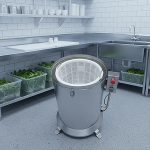 QDMECH Deshidratador de Vegetales de Grado Alimenticio, Centrifugadora para Lechuga, Espinaca y Repollo - Product Image 1