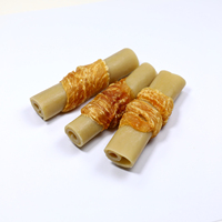 Friandises dentaires naturelles pour chiens, à mâcher pour le nettoyage des dents, sans peau de bœuf, mini-bâtonnets de poulet enveloppés, à base de viande riche en protéines, faciles à masticer