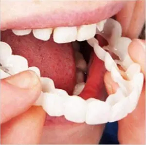 Groothandel tandheelkundige materialen tijdelijke fineer-Amazon Antislip Prothese Tanden Facings Voor Whitening Onderwijs Aanpasbare Tijdelijke Tanden Voor Op Instant Vertrouwen Glimlach