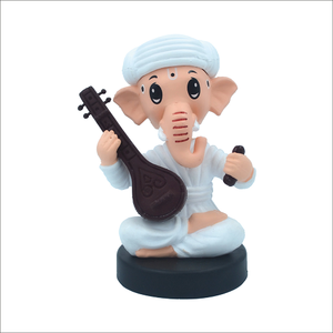 Adorable Figura Decorativa de Ganpati Sentado, Elegante Adorno para el Tablero del Automóvil, para el Hogar, la Oficina y como Regalo - Product Image 1