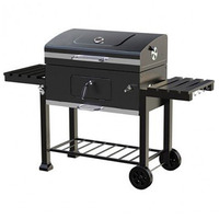 Usine personnalisée 2021 Charbon De Bois Barbecue Grill Chariot Fumeur Barbecue Grill avec Table D'appoint