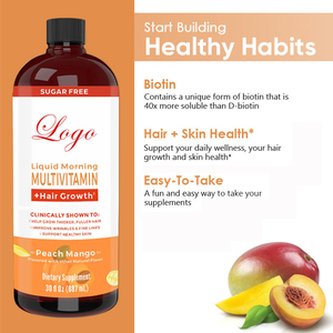 Suplemento para el Crecimiento del Cabello VitaHall, Fórmula Líquida Multivitamínica en Gotas para el Crecimiento del Cabello, Reduce las Arrugas - Product Image 4