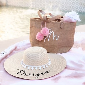 Personalized Bride Sun <strong>Hat</strong> Cute Unique Bridal Shower Gift <strong>Idea</strong> for Bride to Be Gift Beach Bachelorette Gift Bride Beach <strong>Hat</strong> - Product Image 5
