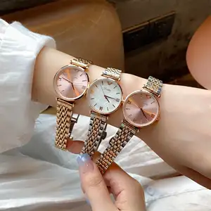 Scottie工厂批发圆形表盘最新女士定制石英不锈钢表带手表