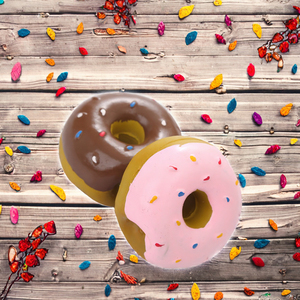 Hai màu bánh rán hình Latex Chew đồ chơi cho Chó phong cách cổ điển thân thiện với môi - Product Image 3