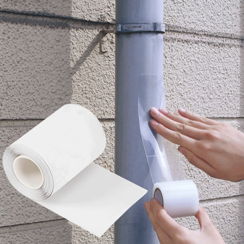 Super Strong Mesh Pipe Single Sided TPU Leak Repair Tape Self Adhesive Patch & Seal Clear Repair Tape