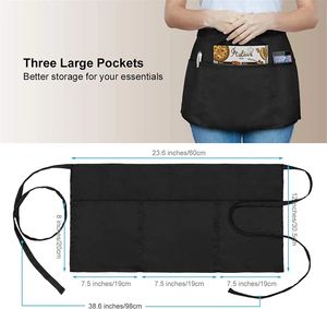 Diseño personalizado media cintura babero poliéster <span class=keywords><strong>delantal</strong></span> <span class=keywords><strong>corto</strong></span> Rosa Cocina Barbacoa parrilla Chef profesor impermeable al por mayor Mok requerido para - Product Image 4