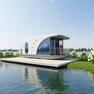 Maison flottante <span class=keywords><strong>de</strong></span> luxe, hôtel aquatique facile à assembler avec des caractéristiques <span class=keywords><strong>de</strong></span> luxe, fabriqué en panneaux sandwich écologiques - Maisons vertes - Product Image 6