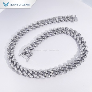 Collar de cadena cubana Tianyu Gems, chapado en oro e incrustado con circonita, estilo hip-hop, joyería de cadena para hombres y mujeres - Product Image 3