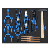 Nouvelle Arrivée : Armoire à Outils Professionnelle à 7 Tiroirs avec 312 Outils CRV, Clé de Verrouillage, Plateau en Bois, Roulettes Fixes et Support OBM pour Barre de Puissance