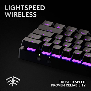 Teclado Inalámbrico para Juegos <span class=keywords><strong>Logitech</strong></span> PRO X 60 LIGHTSPEED 60%, Interruptor Óptico Táctil Red Dot GX, LIGHTSYNC RGB, 1ms para Esports - Product Image 3