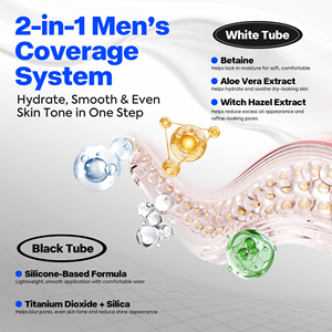 Base <span class=keywords><strong>de</strong></span> <span class=keywords><strong>Teint</strong></span> et Hydratant Visage 2-en-1 pour Hommes – <span class=keywords><strong>Fond</strong></span> <span class=keywords><strong>de</strong></span> <span class=keywords><strong>Teint</strong></span> & Base <span class=keywords><strong>de</strong></span> Maquillage Correctrice Anti-Sébum Liquide - Product Image 3