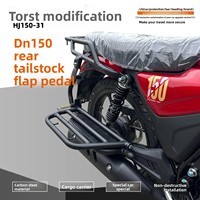 Rak Belakang Haojue DN150 Model Baru, Pijakan Kaki Lipat Samping, Hitam Doff, Tebal, Aksesoris Motor, Kompatibel Haojue Cina