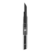 Couteau utilitaire rétractable ZHENGYE ZY-300, lame en acier à haute teneur en carbone de 9 mm, pointe acérée à 60 degrés, léger et fin, pour la découpe artistique de poche