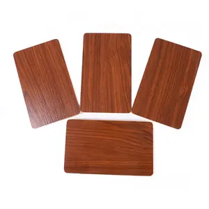 1220 × 2440 × 2-18 mm Sperrholz mit roter Naturholz-Sortenfurnier beschichtet