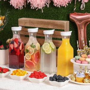 Rõ Ràng Nhựa Bình Sữa Jug 1.5 Lít Chai Nhựa Nước Trái Cây Trọng Lượng Nhẹ Nước Jar Bình Bình Bình Dispenser Với Cao Su Lật Nắp - Product Image 5