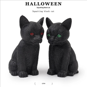 Misteriosas Decoraciones <span class=keywords><strong>de</strong></span> Gato Negro para Halloween, Figuras <span class=keywords><strong>de</strong></span> Gato Espeluznantes <span class=keywords><strong>de</strong></span> Plástico para Fiestas <span class=keywords><strong>de</strong></span> <span class=keywords><strong>Brujas</strong></span> y Decoración <span class=keywords><strong>de</strong></span> Casas Encantadas - Product Image 1