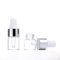 Botol tetes Premium Mini 2ml 1ml 3ml ukuran Jambo perak cincin silinder Travel Portable Dispenser 5ml botol tetes