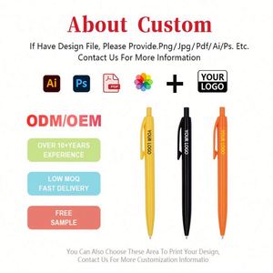 Wholesale <b>Multiple</b> <b>Color</b> Plastic Retractable Promotional <b>Pen</b> Cheap Custom Advertisement Bulk Logo Gift Ballpoint <b>Pens</b> - Product Image 2