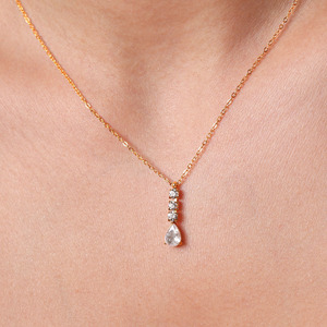 Women's Ins Style Geometric Zircon Stainless Steel Clavicle Necklace Light Luxury Trendy Daily Party Fashion Jewelry - Product Image 5