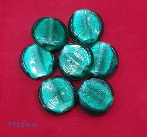 Perles en verre cristal argenté, rondes/ovales, 12x36mm, marque FE, pour la fabrication de bijoux, boîte en vrac - Product Image 3
