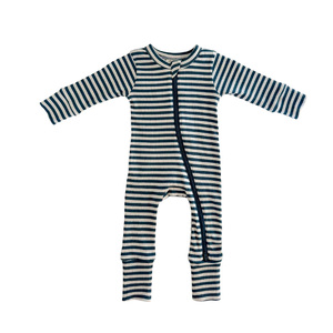 Tutina per Neonati in Cotone Organico a Coste con Zip Bidirezionale, Pigiama Personalizzato per Bambini - Product Image 3