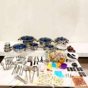 ชุดเครื่องครัวสแตนเลส SS304/SS201/SS410ชุดเครื่องครัวชุดทำอาหารชุดเคลือบกันติด - Product Image 1