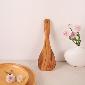 Modern <strong>Olive</strong> Wood 3-Piece Kitchen Spoon Set Dishwasher Safe Eco-Friendly Wine <strong>Cookware</strong> for Party Use QINGZHU Brand - Product Image 2