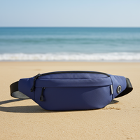 Sac banane unisexe imperméable avec logo personnalisé pour femme et homme, idéal pour la course, le sport, le fitness, et le transport de téléphone portable