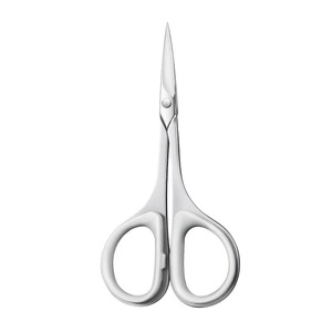 Recortador de vello nasal, tijeras para cejas, tijeras para párpados dobles, recortador de pestañas postizas con punta curva, herramienta de belleza de acero inoxidable - Product Image 1